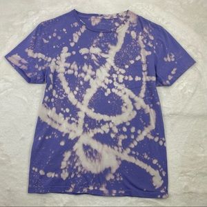 J Crew Men's Tee Medium Slim Fit Pocket Purple Bleach Custom Washed Jersey